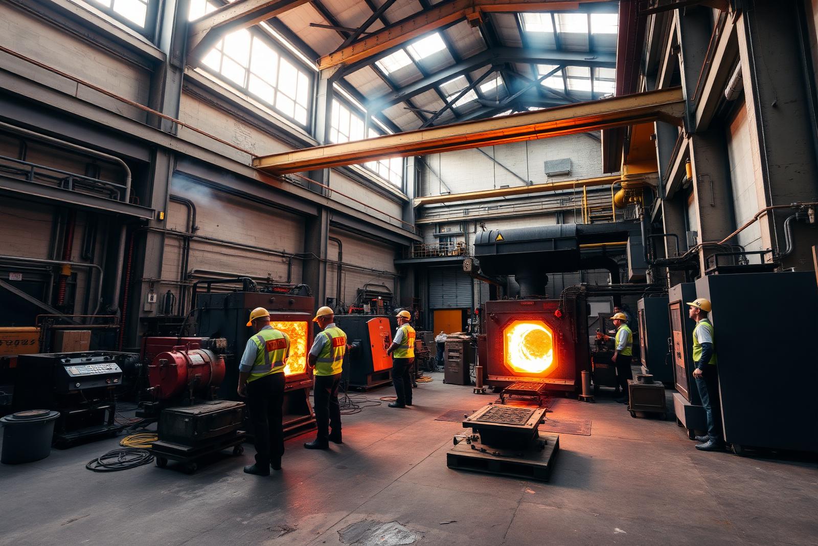Induction melting on the foundry floor