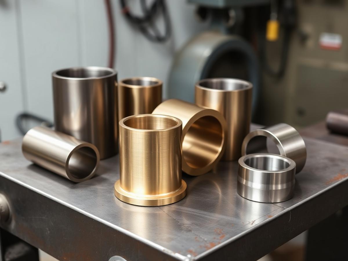 Phosphorous bronze cast bushings and bearing sleeves